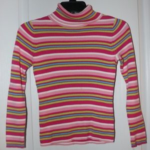 Women’s Striped Turtleneck Sweater 🌈